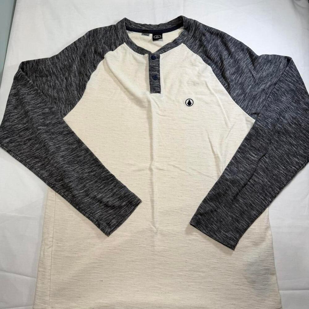Volcom Raglan Long Sleeve Shirt Men's Size L - Picture 2 of 5